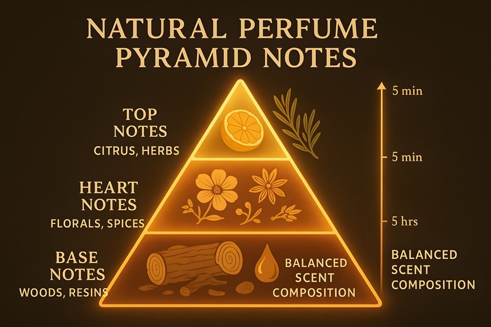 Nuty głowy, serca i bazy – jak czytać piramidę zapachową?