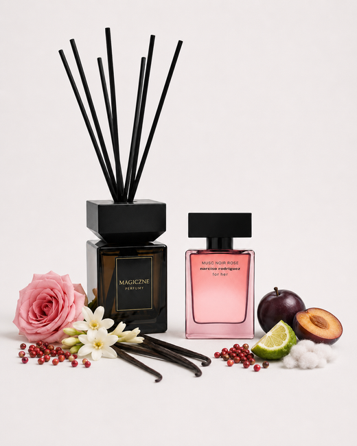 240 Damskie - Dyfuzor zapachowy do domu – inspirowany Narciso Rodriguez Musc Noir Rose For Her