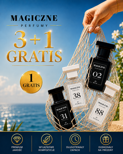 Zestaw perfum 100 ml – 3+1 gratis