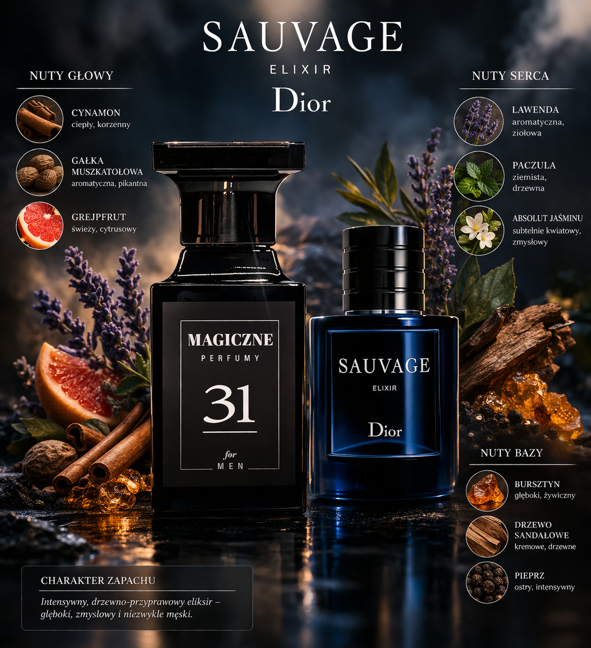 31 Dior Sauvage Elixir - Perfumy męskie inspirowane