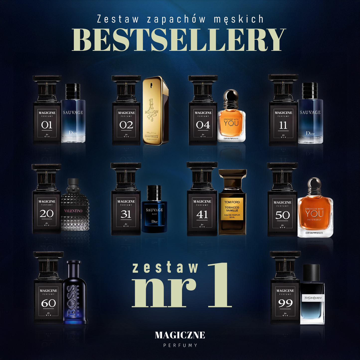 Zestaw męskich bestsellerów nr1 (10 x 5ml)