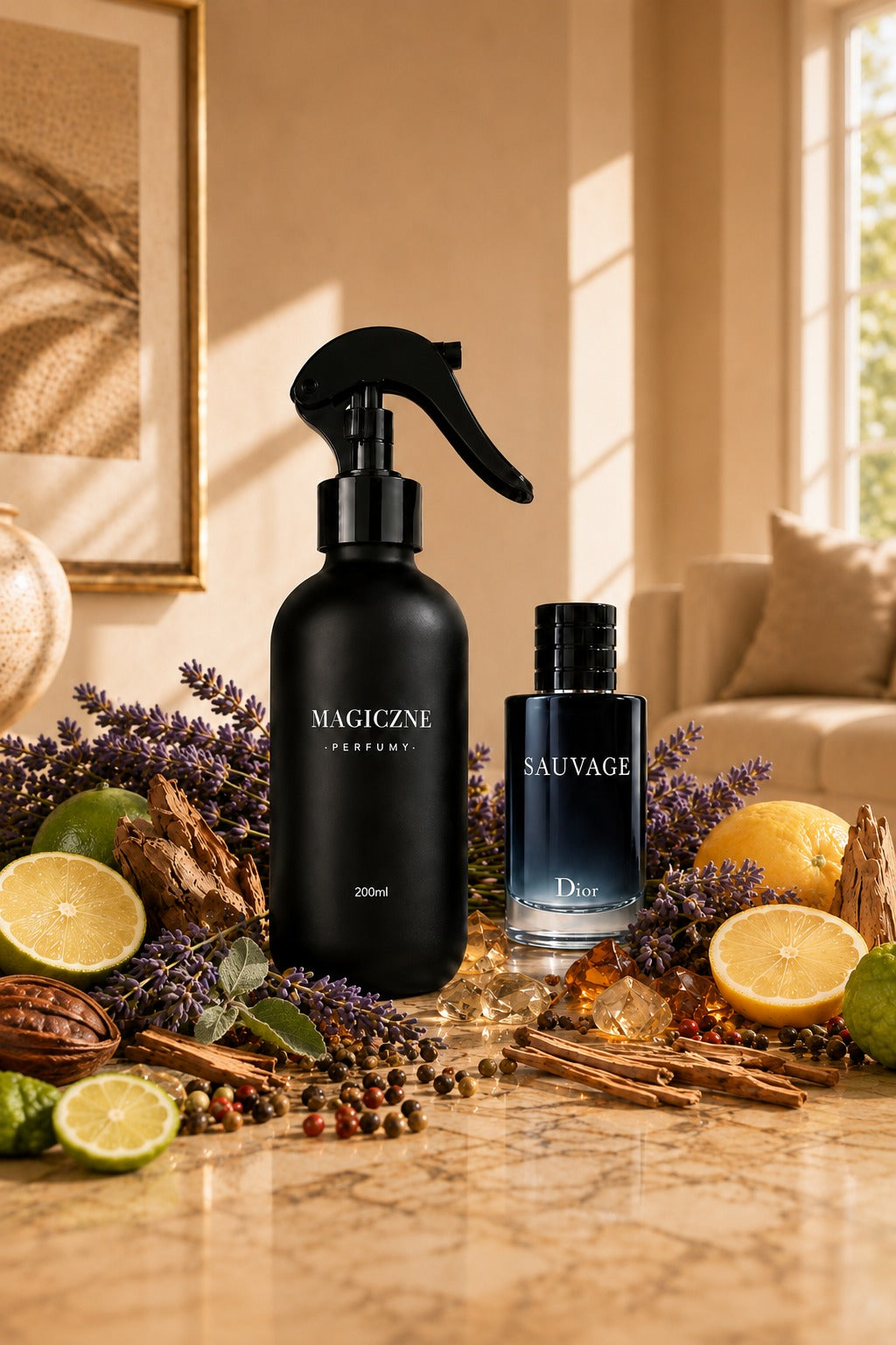 01 Męski - Dyfuzor zapachowy do domu – inspirowany Dior Sauvage Woda Toaletowa