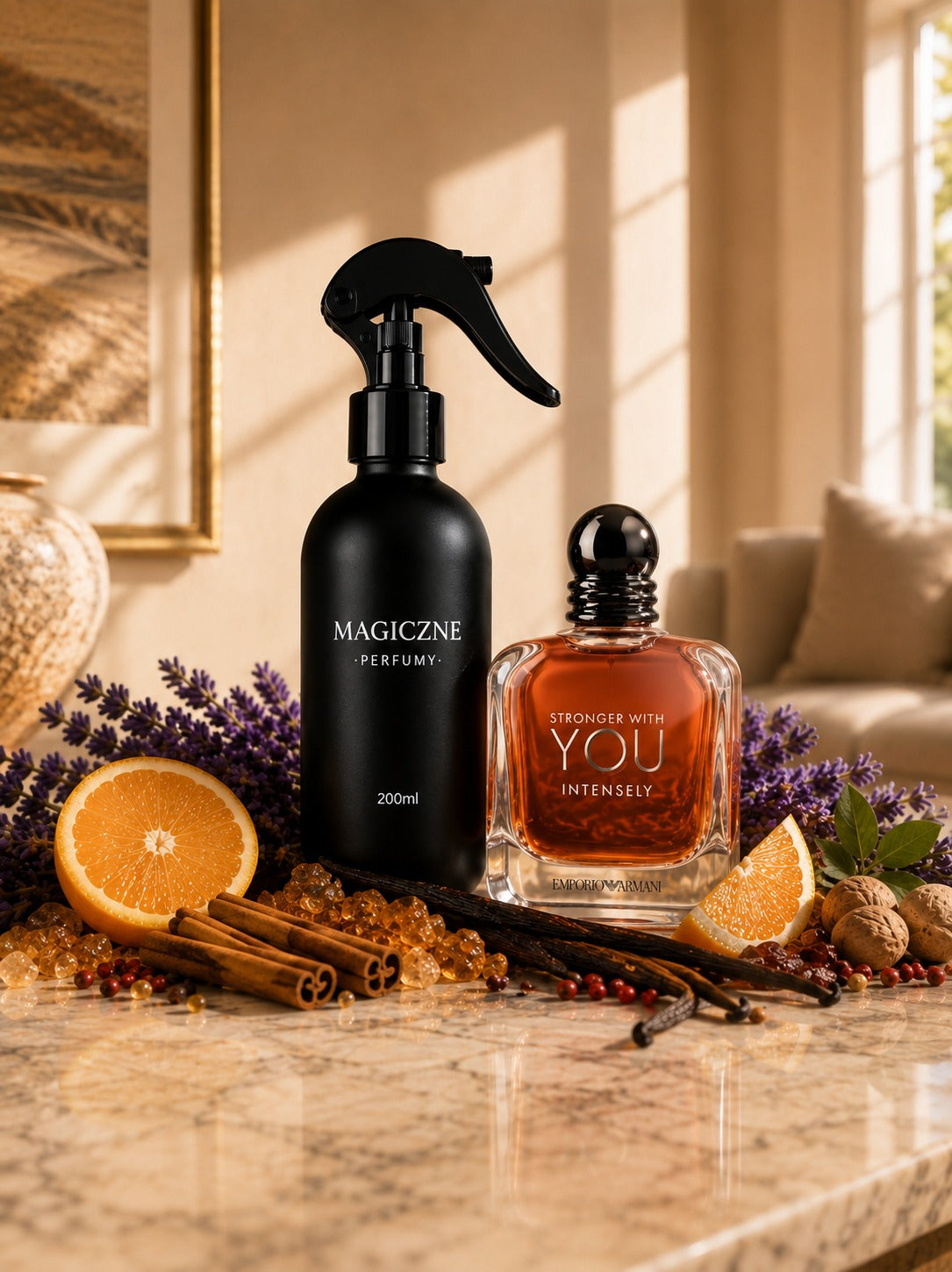 50 Męski - Dyfuzor zapachowy do domu - inspirowany Emporio Armani Stronger With You Intensely